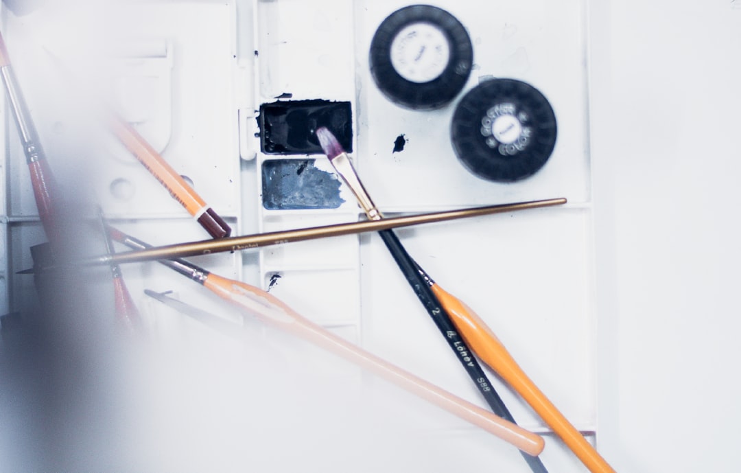 white and black round wall mounted decor